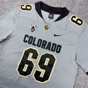 VTG Colorado Buffaloes Jersey Mens‎ Large Gray Nike Junebug 69 NCAA Football